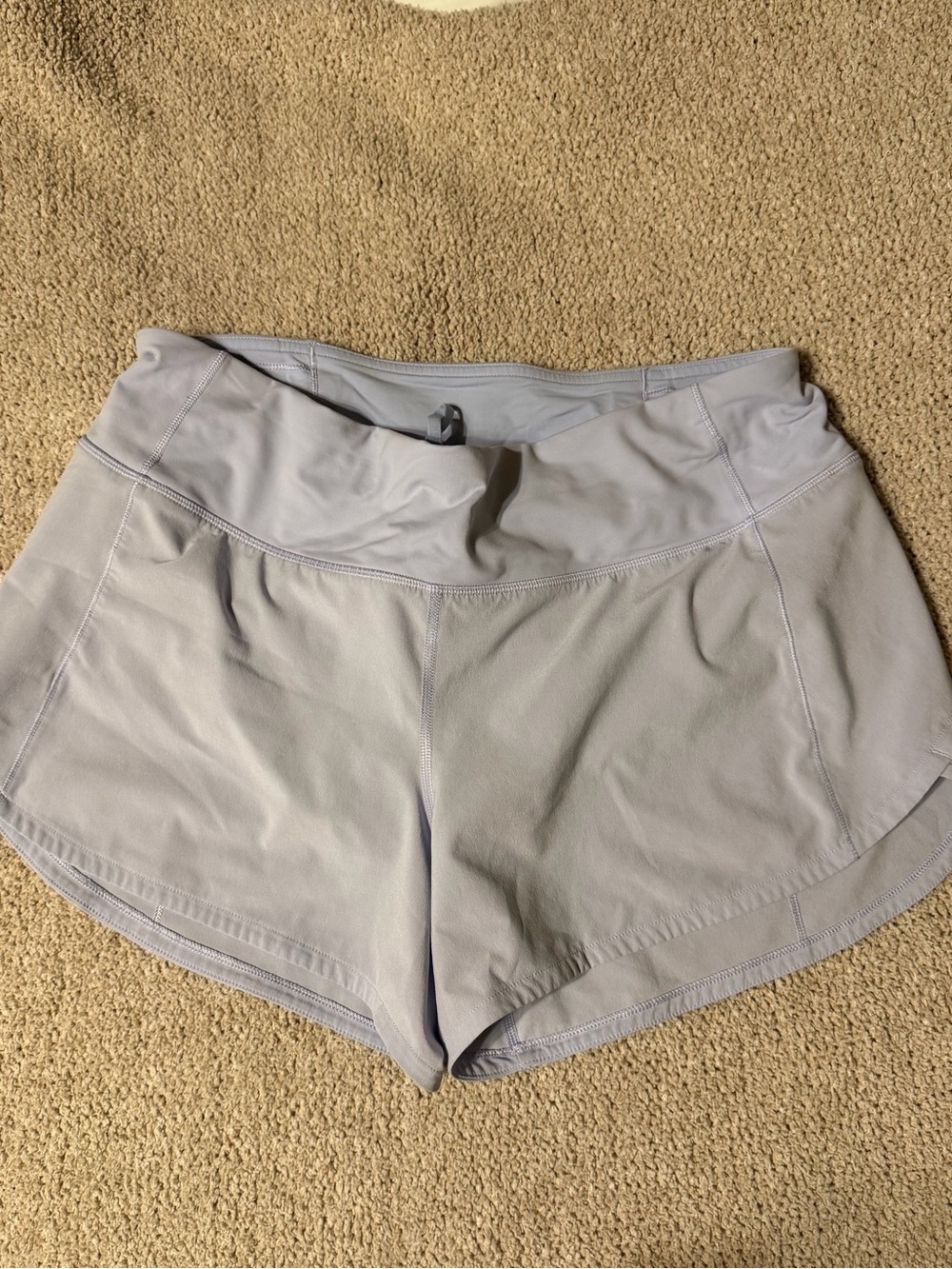Lululemon light purple shorts